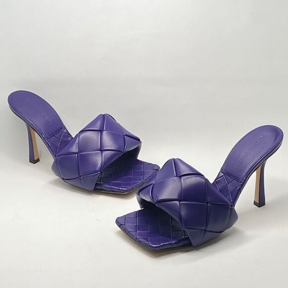 Bottega Veneta Intrecciato Lido Heeled Sandals size 37 - Picture 2 of 13